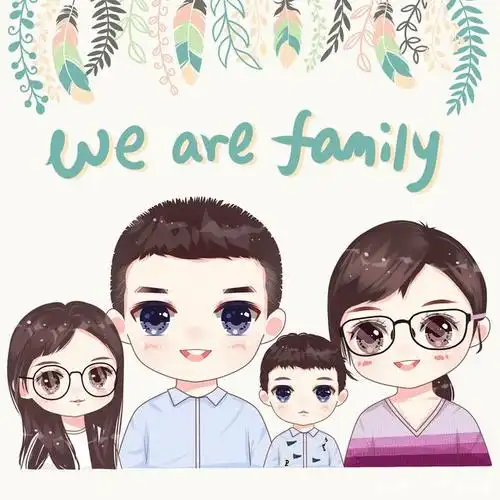 放得下,生活才越过越好,好看的全家福头像图片