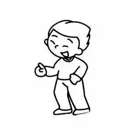 简笔画站立男孩 - 堆糖,美图壁纸兴趣社区
