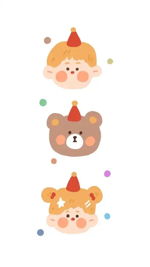 可爱萌物手绘少女心手机壁纸