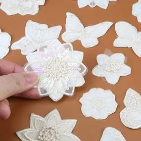 花朵蝴蝶衣服贴补丁贴无痕修补破洞短袖裤子图案装饰布贴自粘贴布