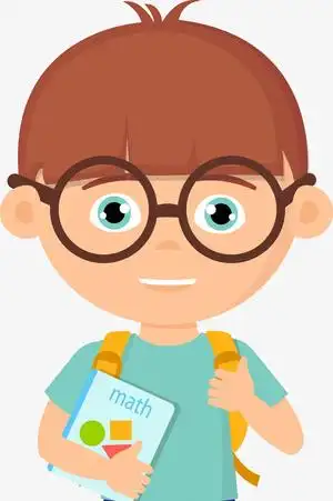 戴眼镜的卡通美女人物2000x2000dpi300psd模版下载