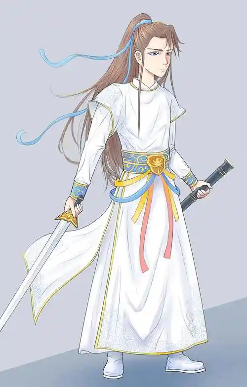 浅浅古风白衣少年