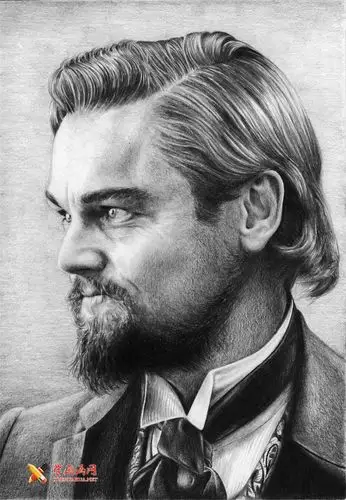 小李子(莱昂纳多)素描画欣赏