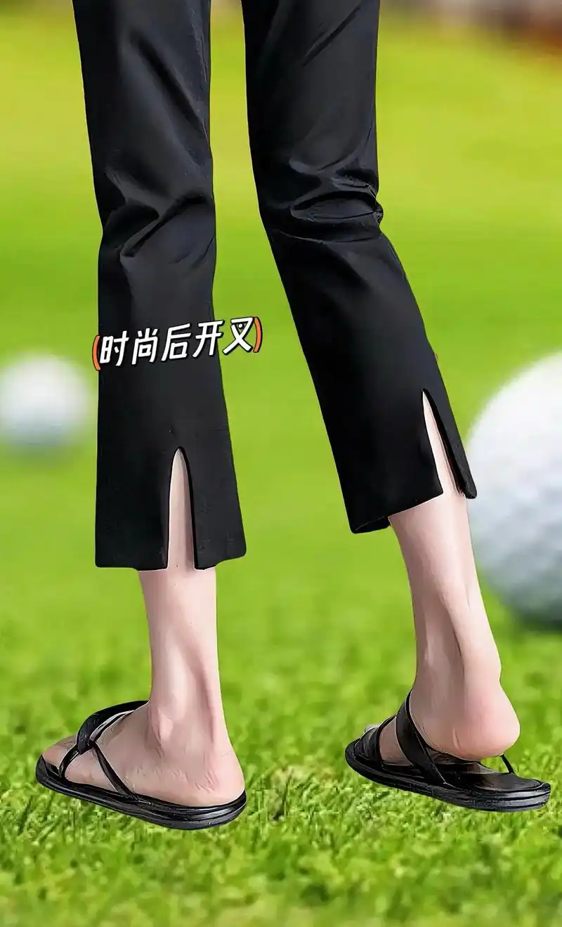 姐妹们,后开叉时尚九分裤是一种比较流行的裤装款式