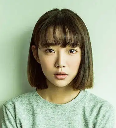 长发波波头图片 中长发内扣波波头