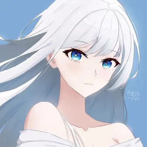 白毛头像-女孩子原创原创作品-触站