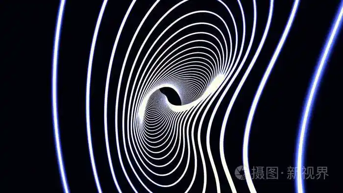 相机移动到3d 网格无限空间循环.高清晰度运动背景, 具有无限的彩色线