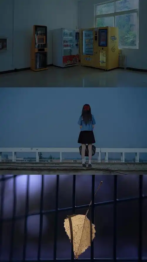 三格拼接壁纸 聊天背景图 蓝色系列