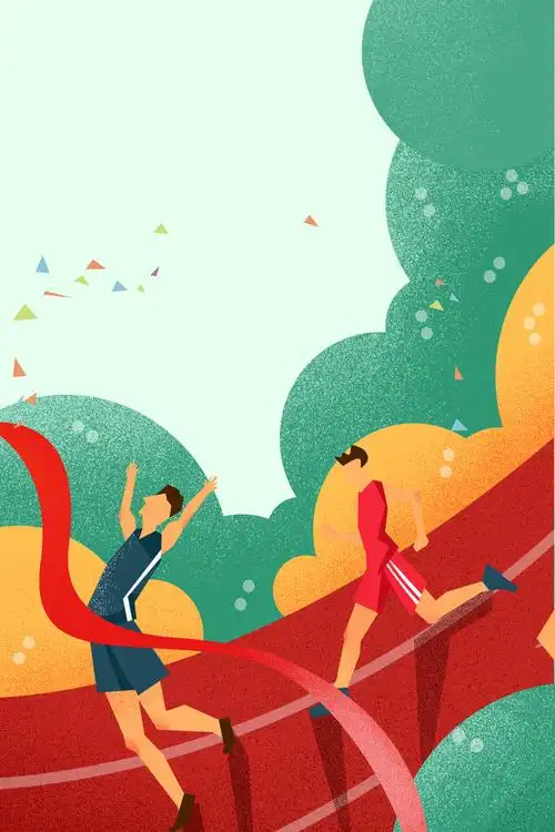 运动会海报简笔画 运动会宣传海报简笔画