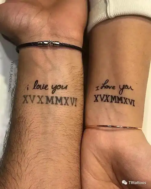 情人节纹身甜蜜狗粮暴击