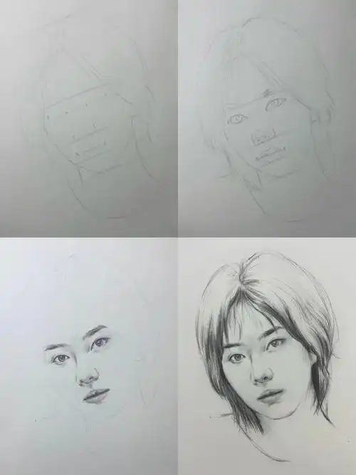 素描头像  #素描人像  #每日一画  #画画的日常  #绘画步骤