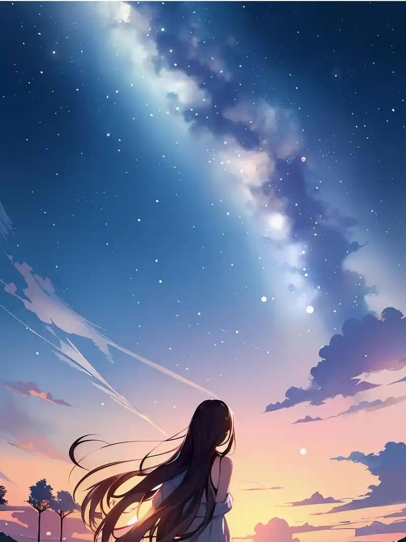 78在星光璀璨的夜晚,仿佛置身于神秘的二次元世界.