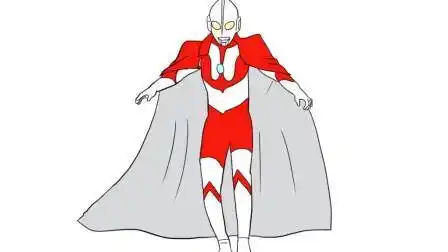 酷酷的初代奥特曼儿童卡通简笔画帅气的初代奥特曼儿童卡通简笔画