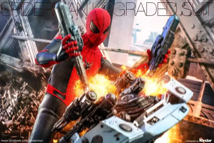 《蜘蛛侠: 英雄远征》蜘蛛侠 (升级战衣版) 1:6比例珍藏人偶实物图