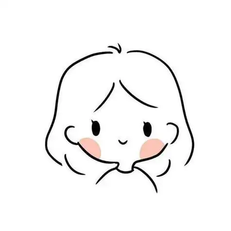 卡通人物可爱的女生头像简笔画