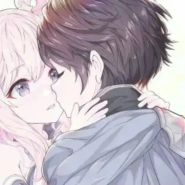 二次元情侣头像一人一半