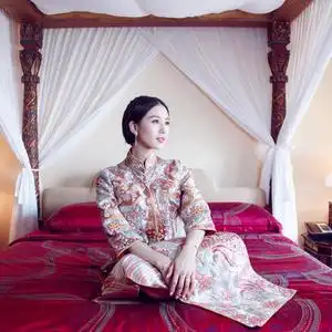 日本购日本购刘诗诗同款秀禾服新娘2018新款古装嫁衣敬酒服中式复