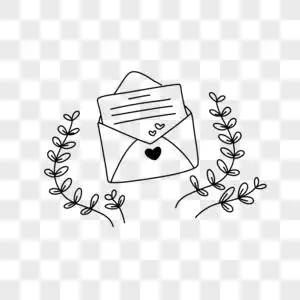 信封简笔画图片素材