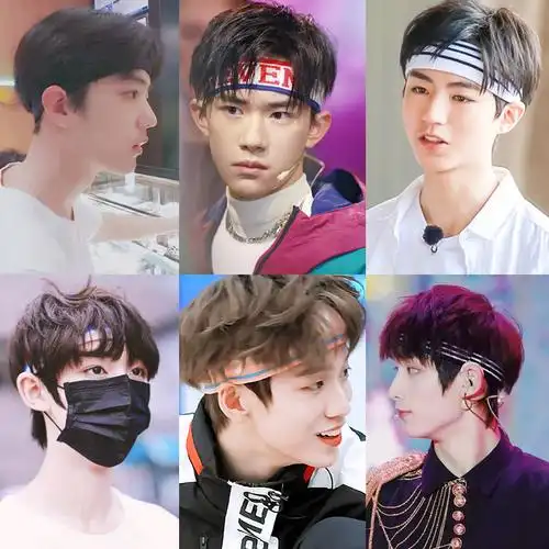 时代少年团余景天丁程鑫同款运动发带 酷男生街头日韩潮 发卡头箍