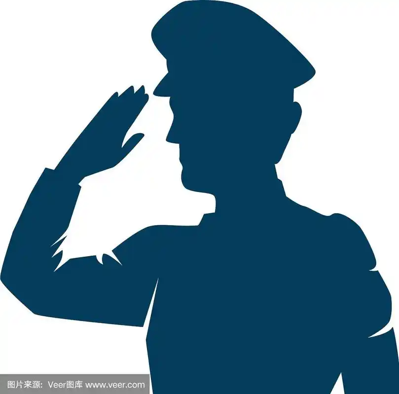 轮廓军事行礼