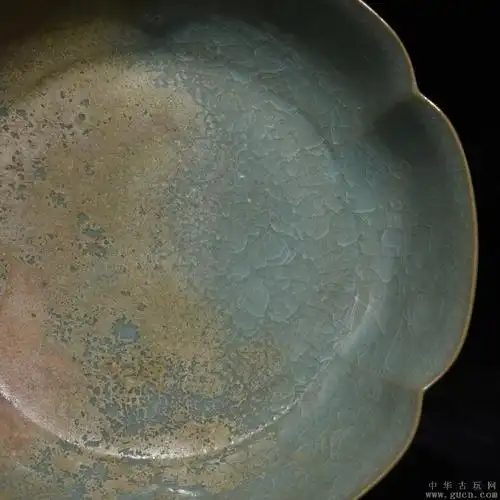 汝窑冰裂纹花口洗