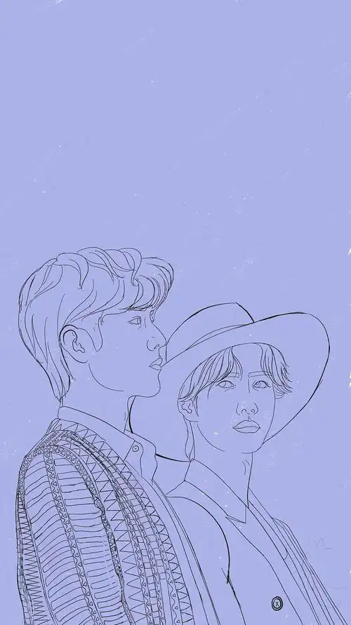 王一博,肖战/博君一肖.手绘头像