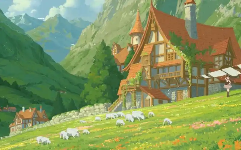 【白噪音】【宫崎骏bgm】治愈系风景|放松|治愈