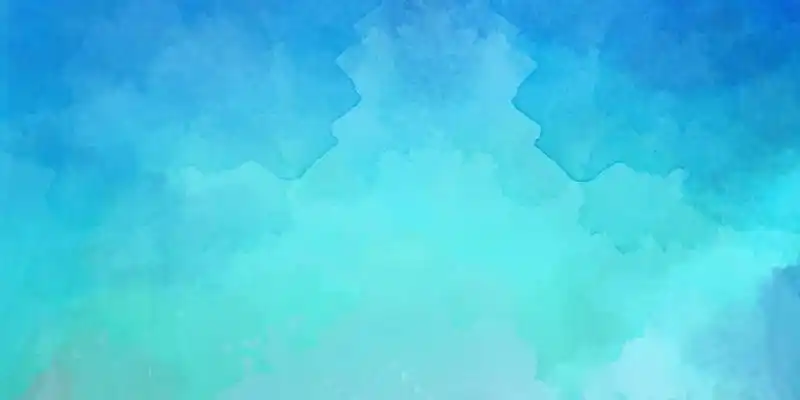 蓝绿色简约小清新过渡水墨展板背景