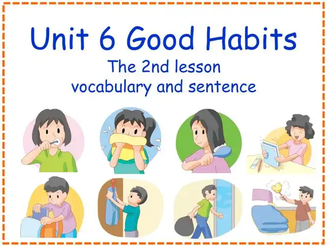 广东粤人版五年级下册英语unit6goodhabitslesson2ppt课件含教案音频