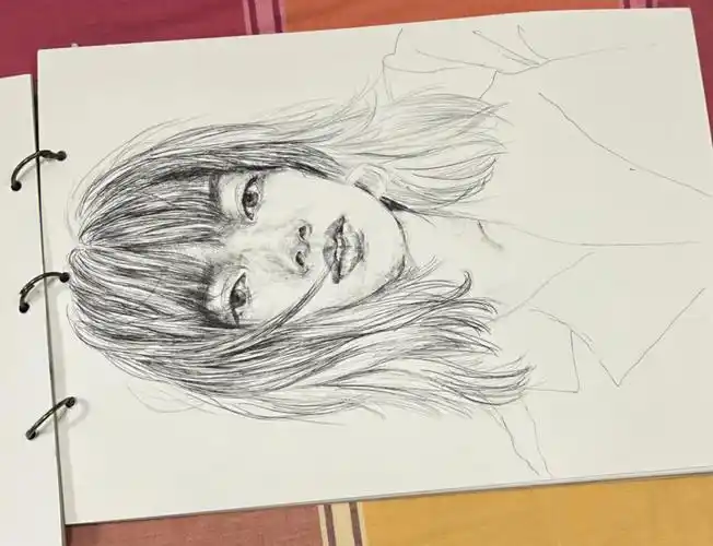 针管笔素描练习lisa