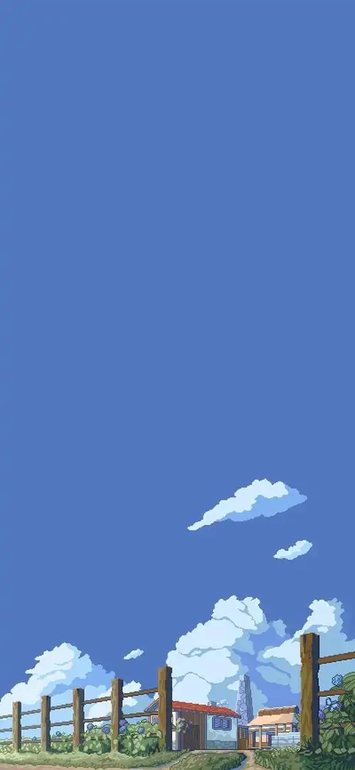 蓝色小清新壁纸背景