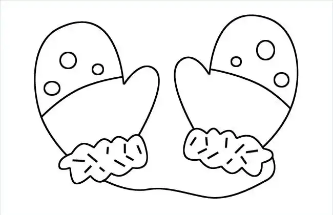 手套简笔画图片