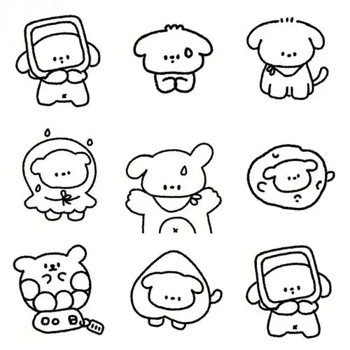 08 98#线条小狗  #小狗  #头像  #可爱头像