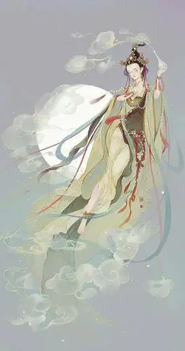 古风插画中的小仙女