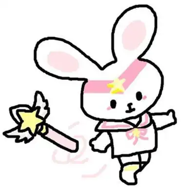 小兔子头像简笔画卡通图片