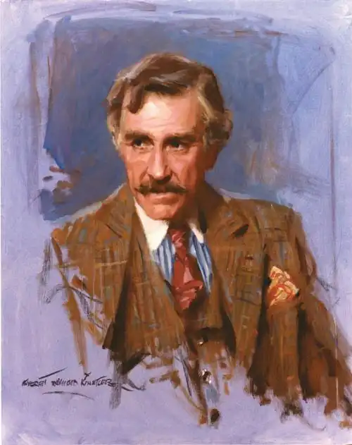 美国著名画家金斯特雷画选之二(名人肖像)