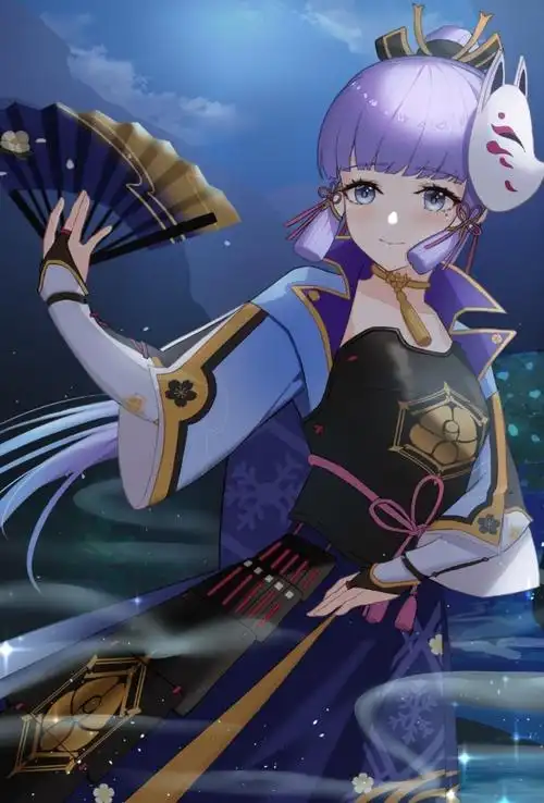 出单紫发蓝瞳动漫少女