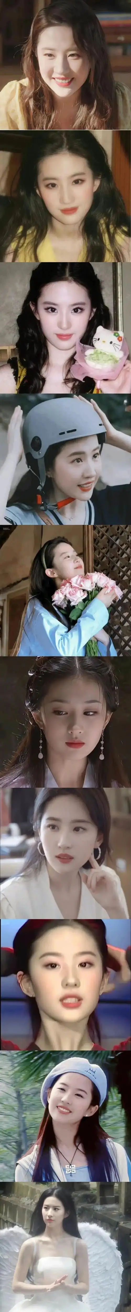 刘亦菲#白秀珠～王语嫣～赵灵儿～小龙女～赵盼儿～许红豆～黄亦玫