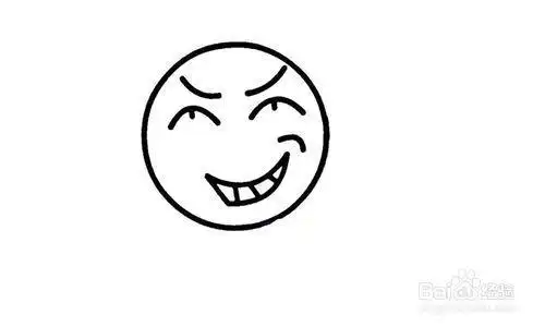 坏笑的表情怎么画简笔画