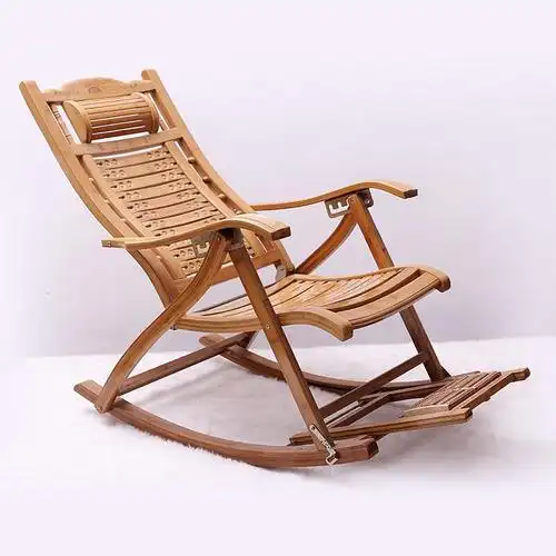 苏宁放心购竹椅躺椅竹制品靠背摇摇椅休闲懒人椅睡椅折叠办公午休竹子