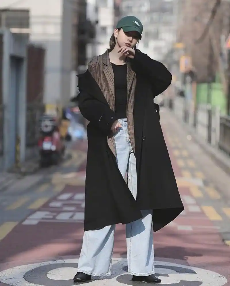 冬季参考韩范穿搭look变身行走的时尚潮人