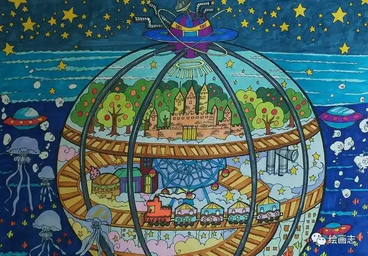 科幻绘画作品(科幻绘画作品大全一等奖)-我的快乐小窝
