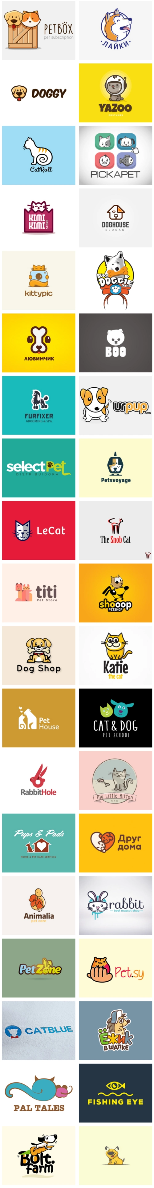 38款宠物店logo标志设计欣赏_标志设计_懒人图库