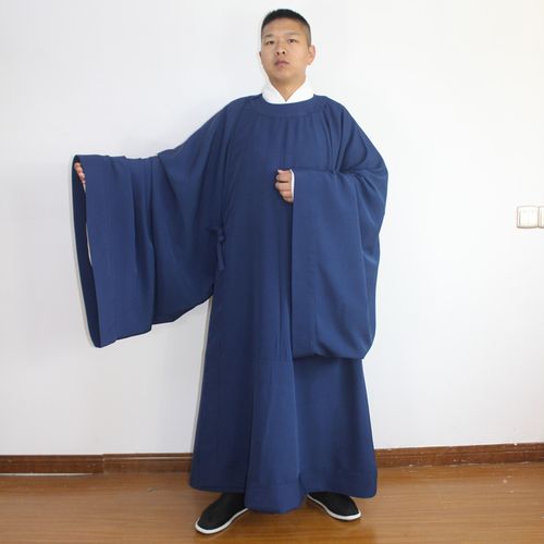 原创汉服新品宋制圆领衫襴衫盘领袍大袖纯色单层汉服