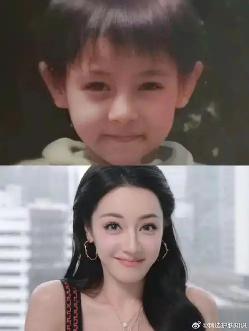 迪丽热巴##美妆v赏#这五官简直是等比例放大,小时候简直是洋娃娃比怂