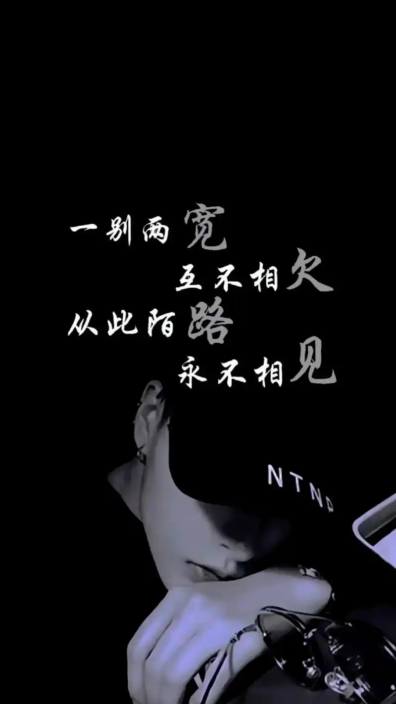 一别两宽,互不相欠,从此陌路,永不相见…#手机壁纸 #送你一 - 抖音