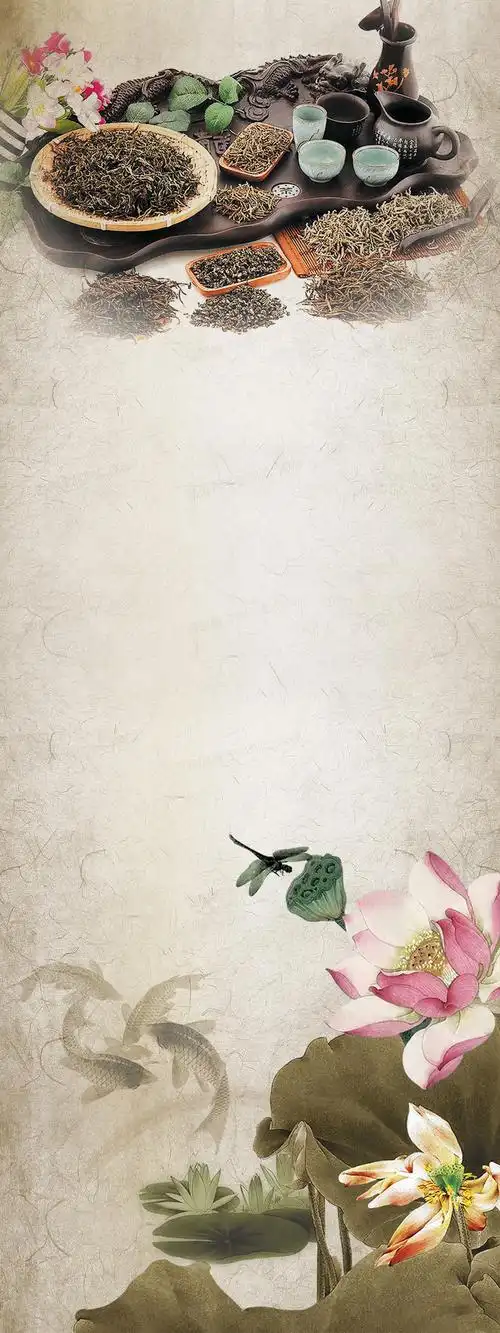 中国风中药背景