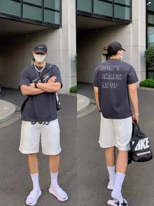 185175高壮男生夏天这么穿就够帅了