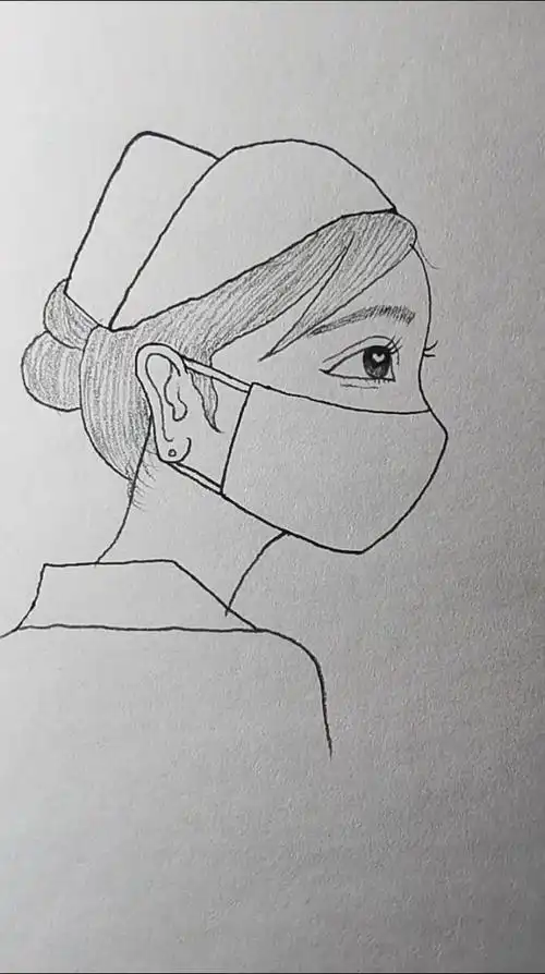 非常美丽的白衣天使!