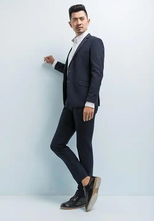 男式西裤商务韩版修身职业西装裤男士裤子加工厂灰色藏青西裤男